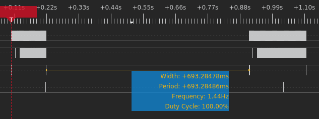 Logic analyzer capture demonstrating this 700ms window (first preloader is invalid)